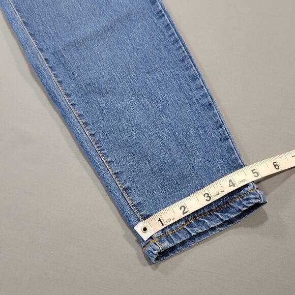 Forever 21 Blue Skinny Jeans Stretch High Rise Casual Denim Women's Size 28 Zip - Picture 10 of 10